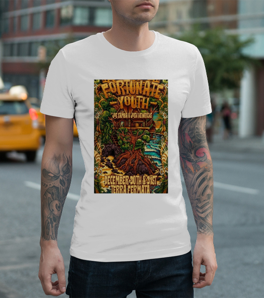 Fortunate Youth With Joe Samba And Josh Heinrichs At Terra Fermata December 30th And 31st T-Shirt