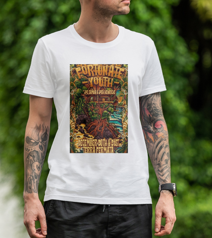 Fortunate Youth With Joe Samba And Josh Heinrichs At Terra Fermata December 30th And 31st T-Shirt