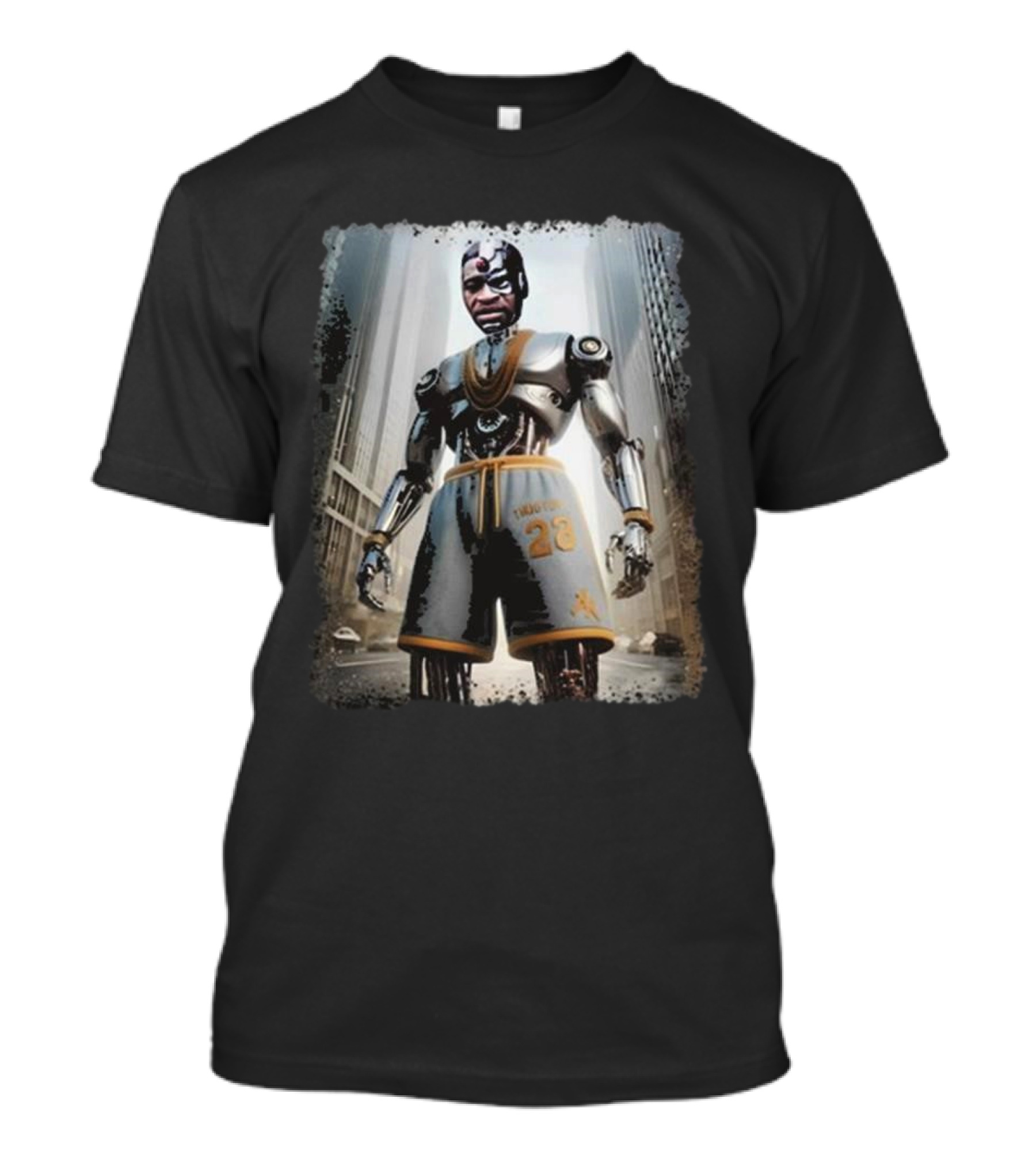 Errl George Droyd In Loving Memory Basketball Robot 23 T-Shirt