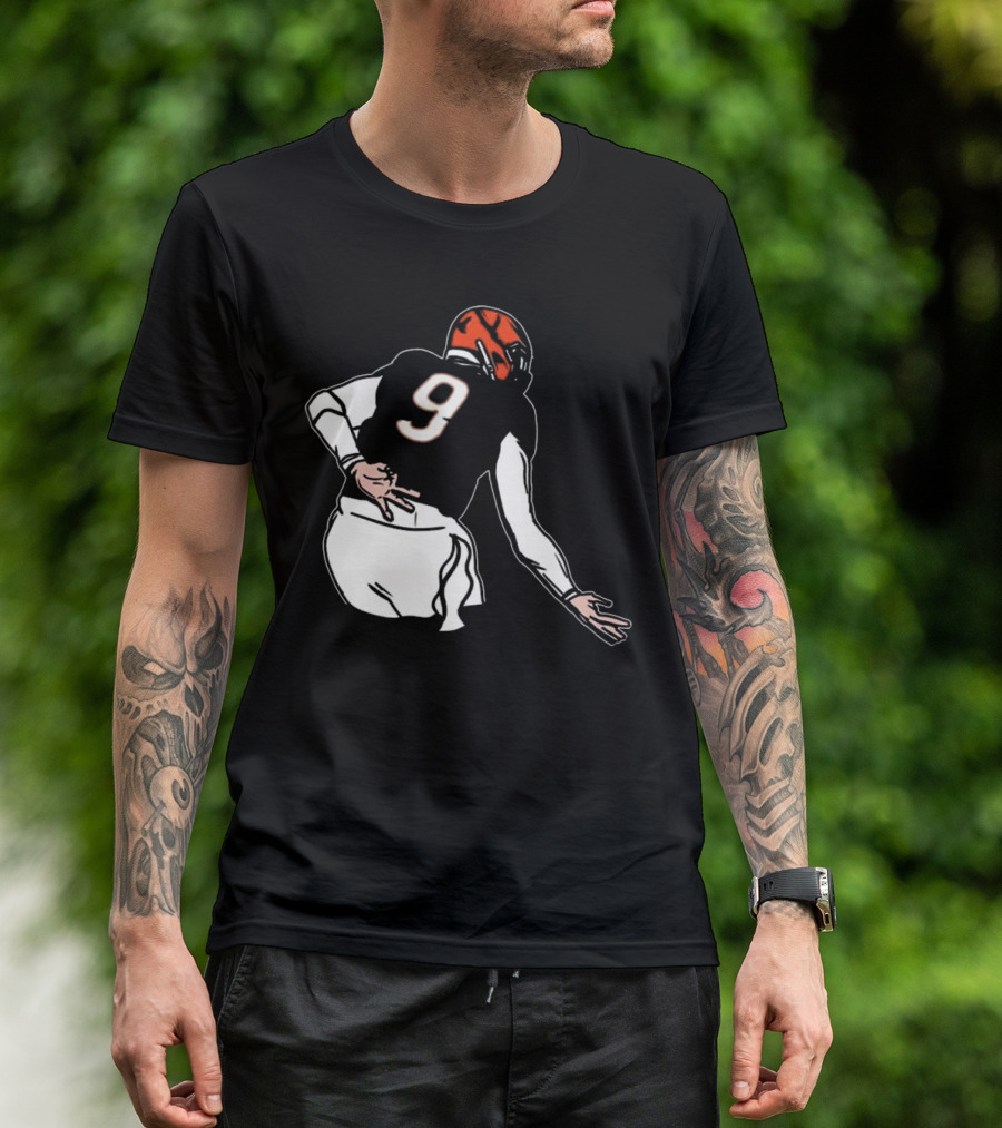 Joe Griddy Joe Burrow Number 9 Cincinnati Bengals Football T-Shirt