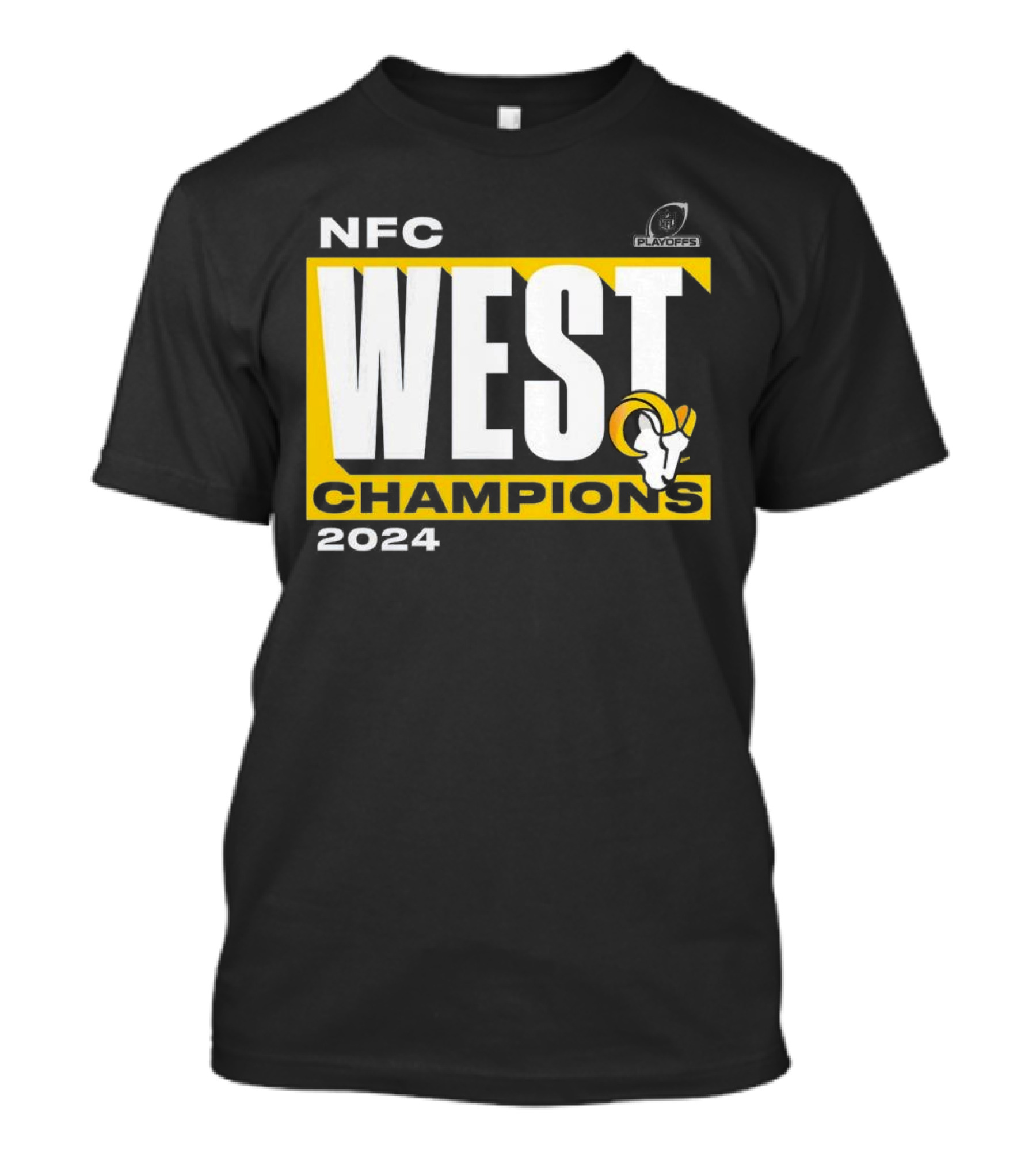 NFC West Champions 2024 Los Angeles Rams Playoffs Fan T-Shirt
