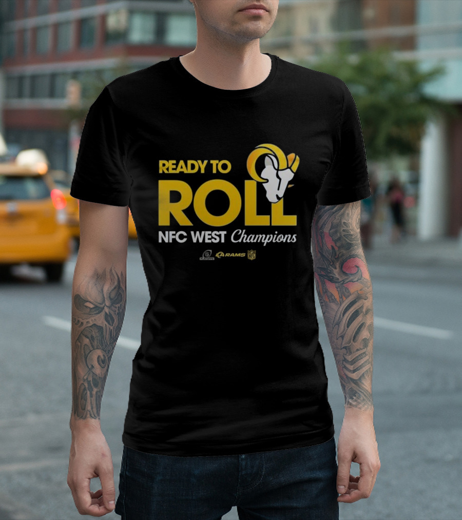 Los Angeles Rams Ready To Roll NFC West Champions T-Shirt