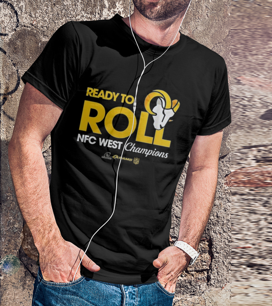 Los Angeles Rams Ready To Roll NFC West Champions T-Shirt