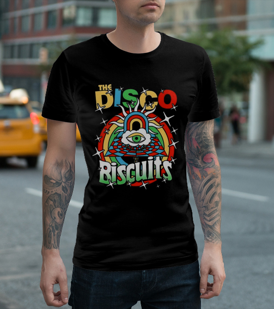 The Disco Biscuits Eye Pyramid Starburst NYE 2025 T-Shirt