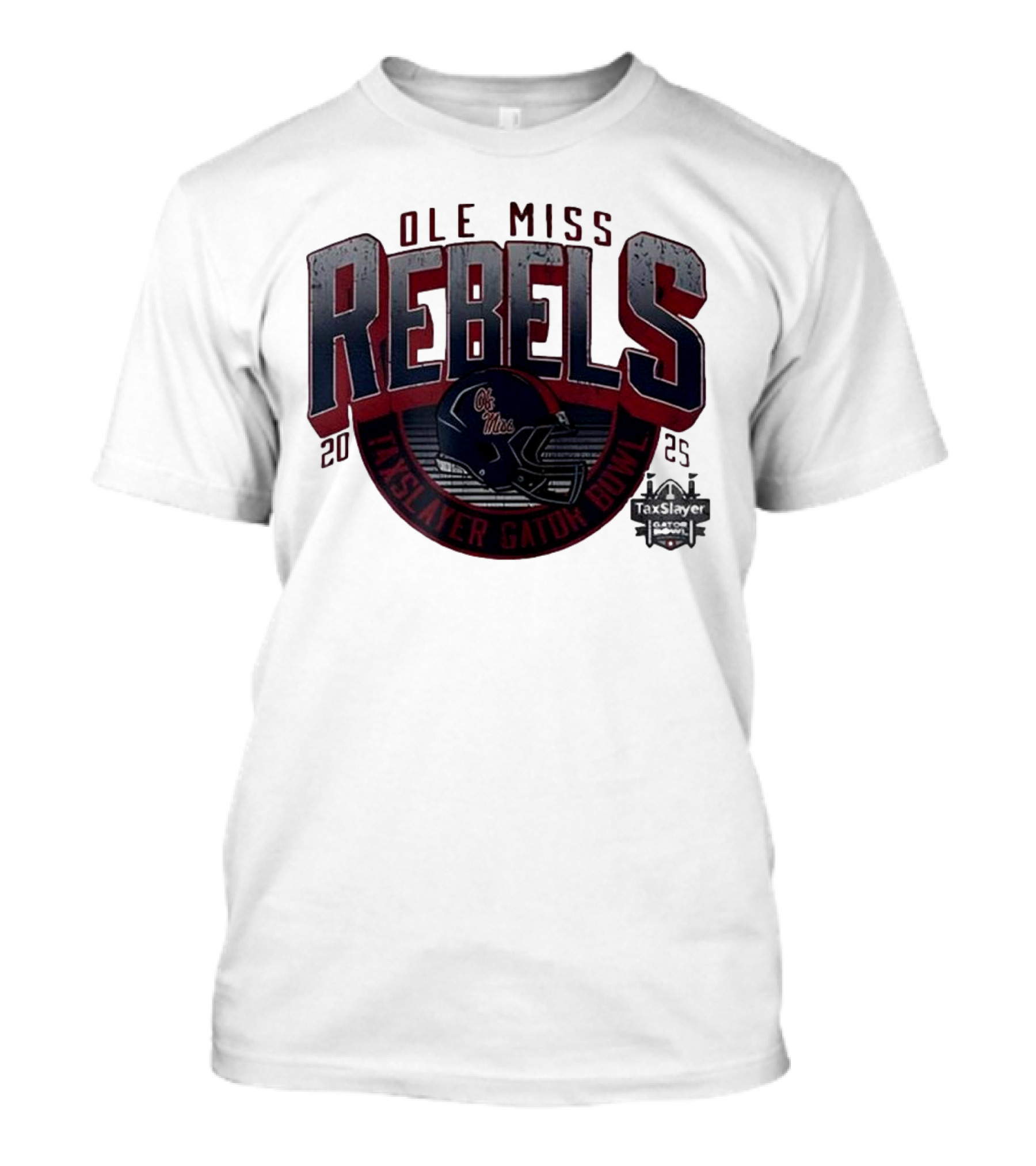Ole Miss Rebels TaxSlayer Gator Bowl 2025 Football Helmet T-Shirt