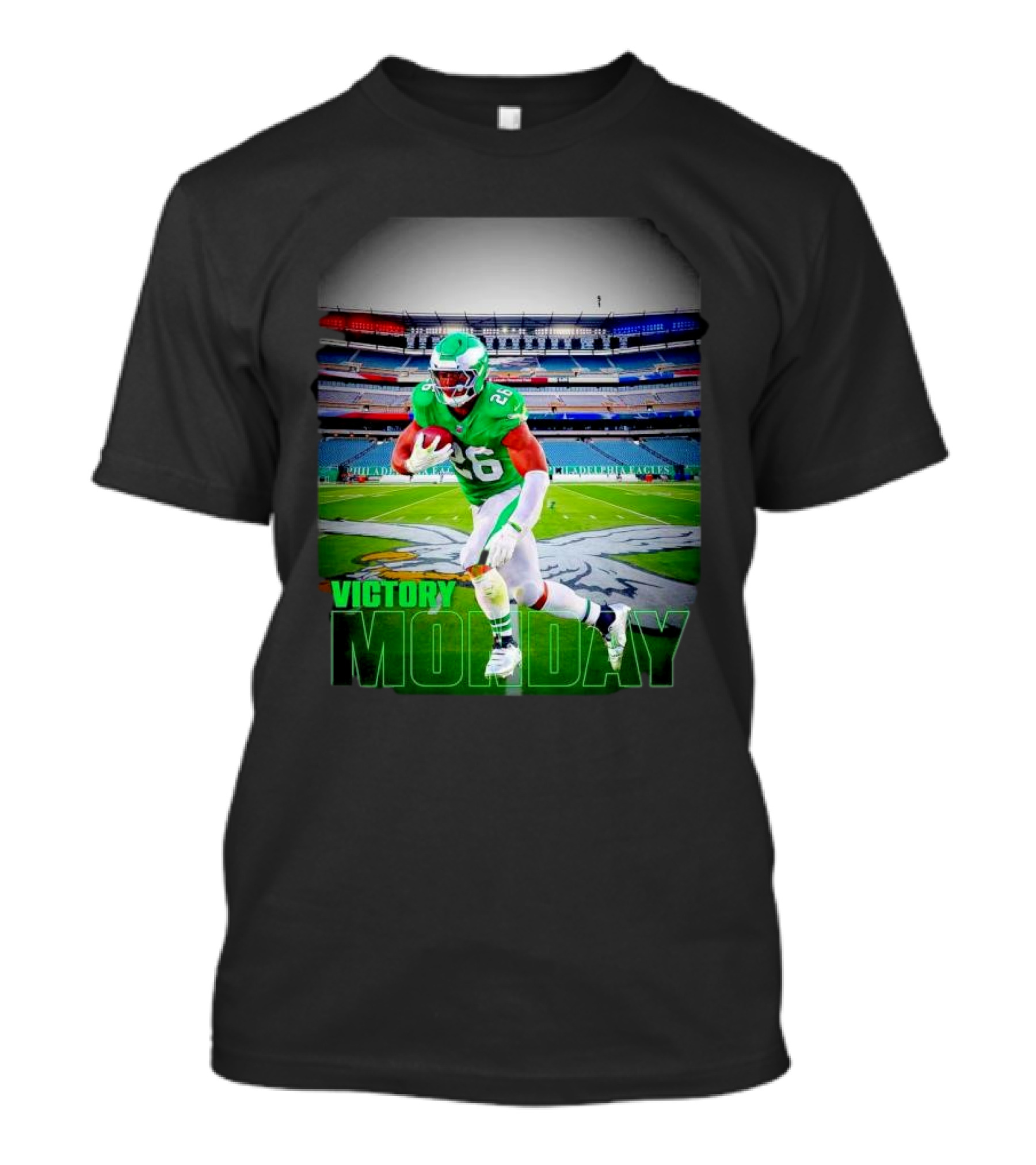 Victory Monday Saquon Barkley Philadelphia Eagles Stadium Football T-Shirt