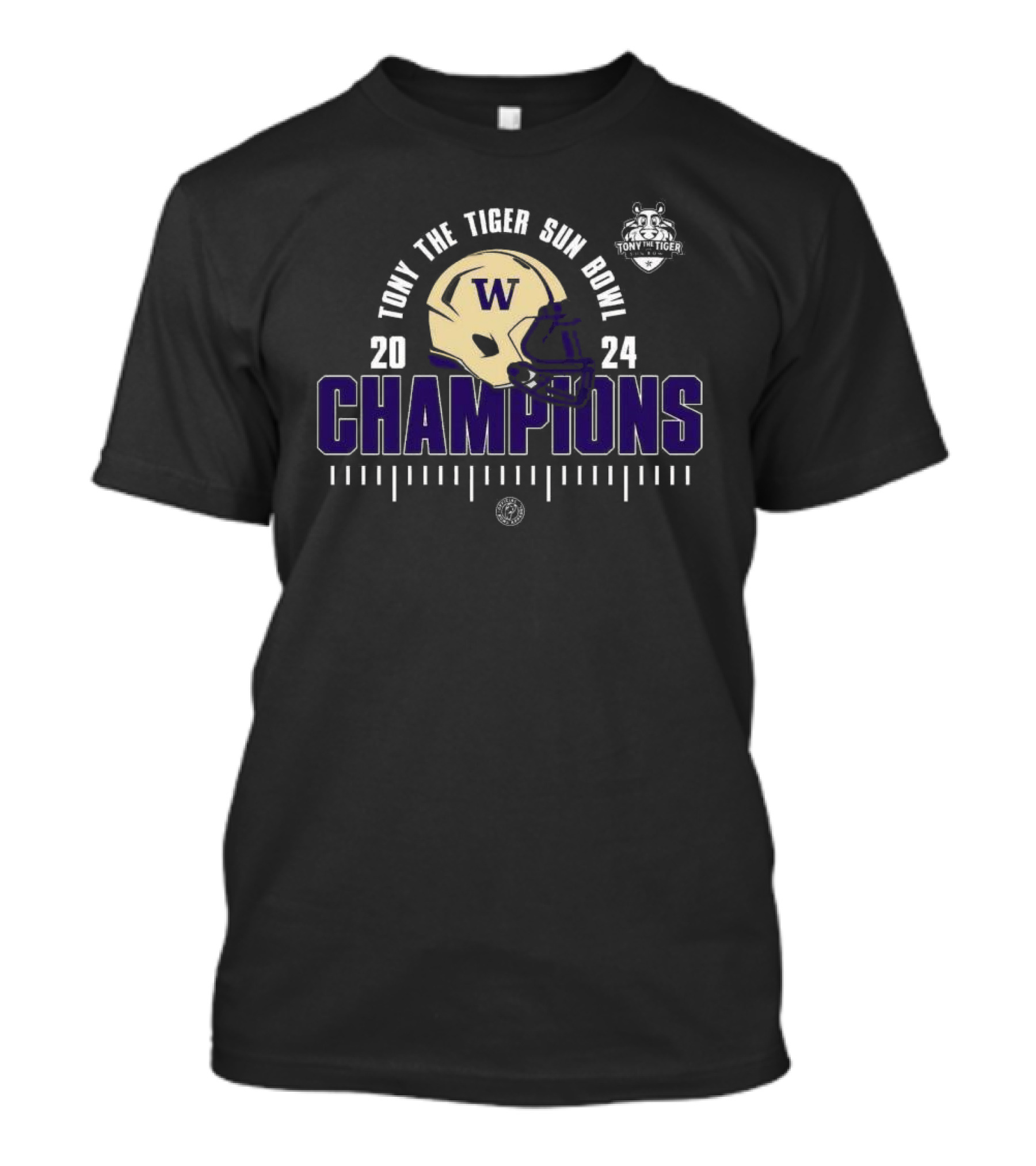 Tony The Tiger Sun Bowl 2024 Champions Washington Huskies T-Shirt