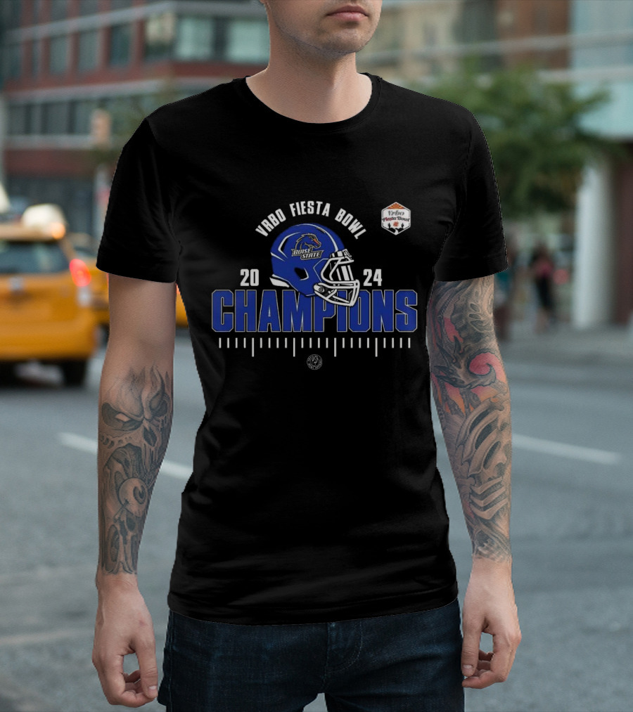Boise State Broncos 2024 Vrbo Fiesta Bowl Champions College Football Playoff Classic T-Shirt