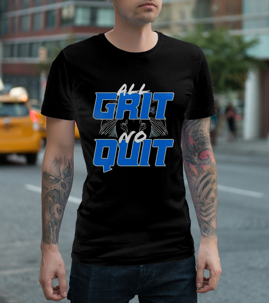 Detroit Lions Grit No Quit Football Determination T-Shirt