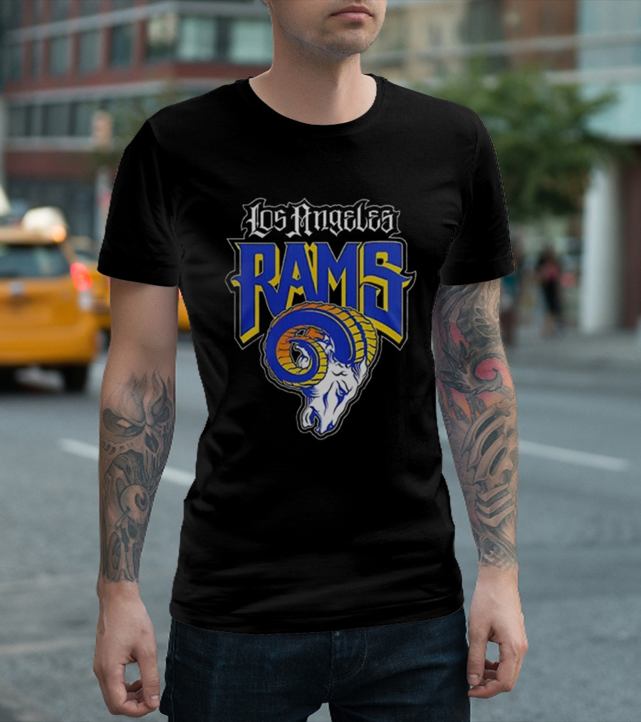Los Angeles Rams Logo Ram Head Vamos Fans T-Shirt