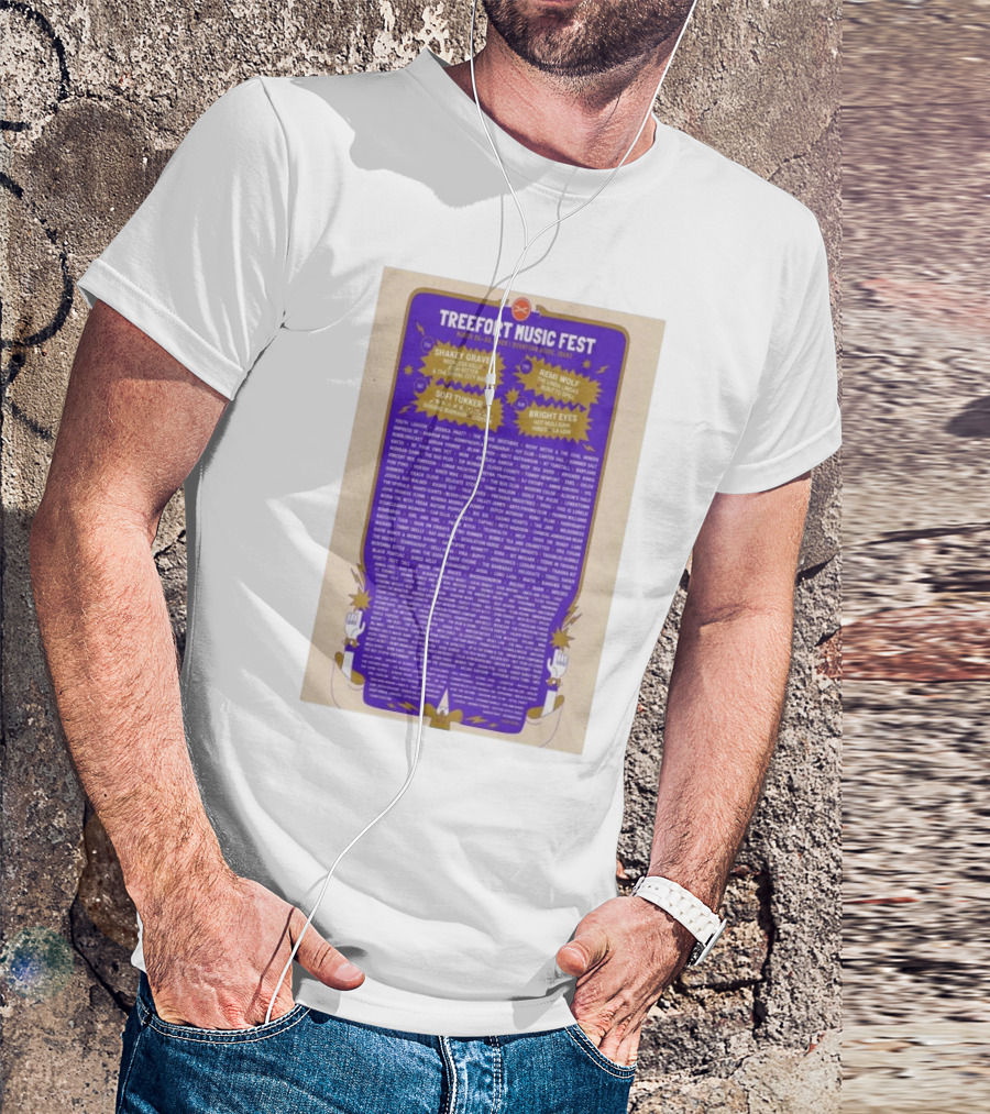 Treefort Music Fest March 26-30 2025 Downtown Boise Idaho Featuring Shakey Graves Remi Wolf Sofi Tukker Bright Eyes T-Shirt
