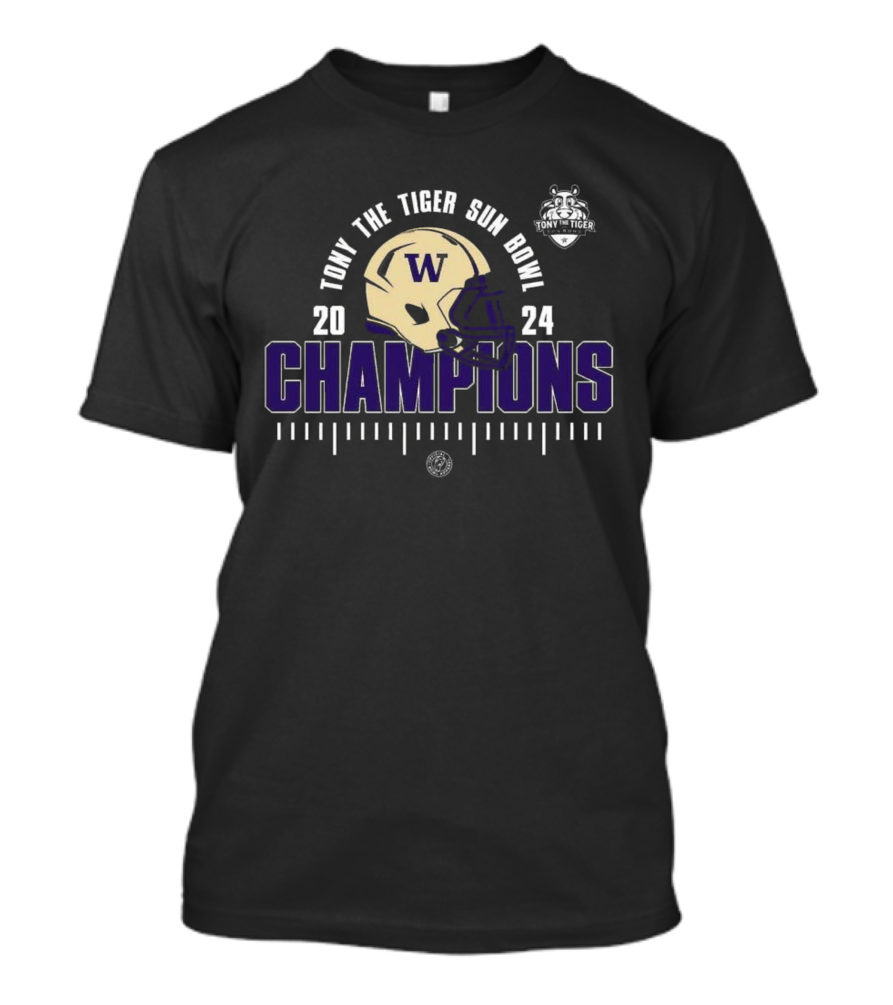 Washington Huskies 2024 Tony The Tiger Sun Bowl Champions Classic T-Shirt