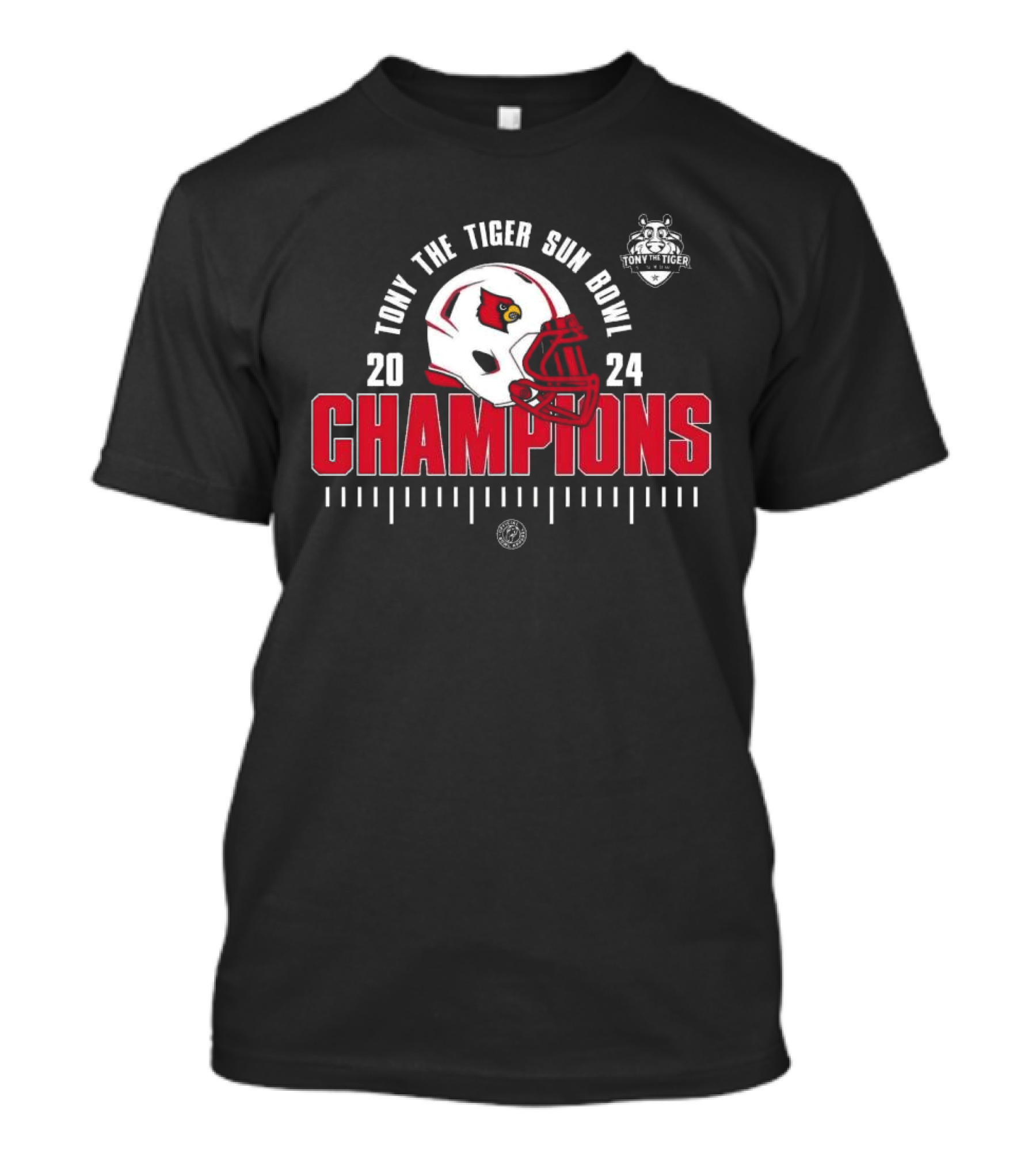 Louisville Cardinals 2024 Tony The Tiger Sun Bowl Champions T-Shirt