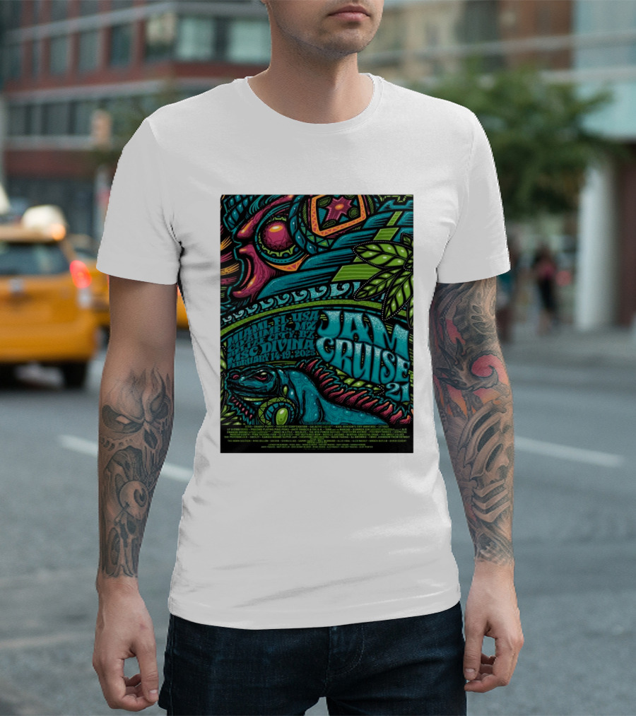 Jam Cruise 21 Miami 2025 Jeff Wood Altun Ha January 14-19 Lesa Divina T-Shirt