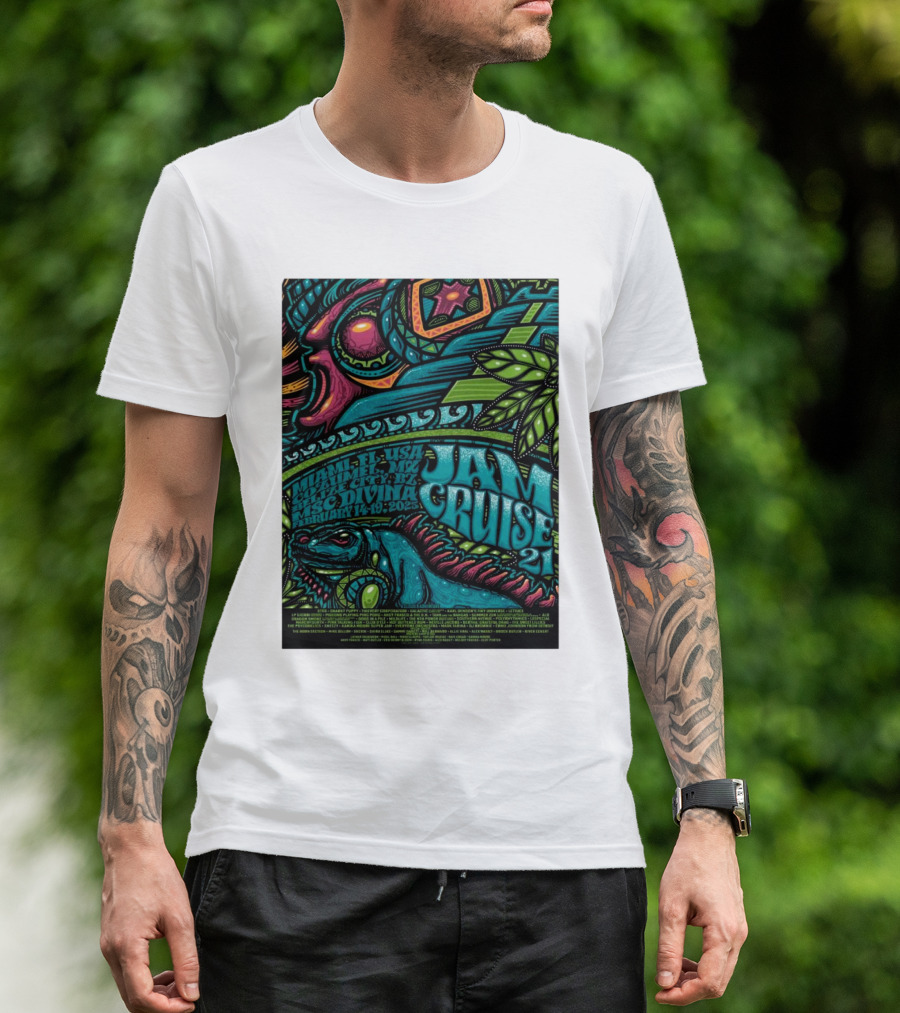 Jam Cruise 21 Miami 2025 Jeff Wood Altun Ha January 14-19 Lesa Divina T-Shirt