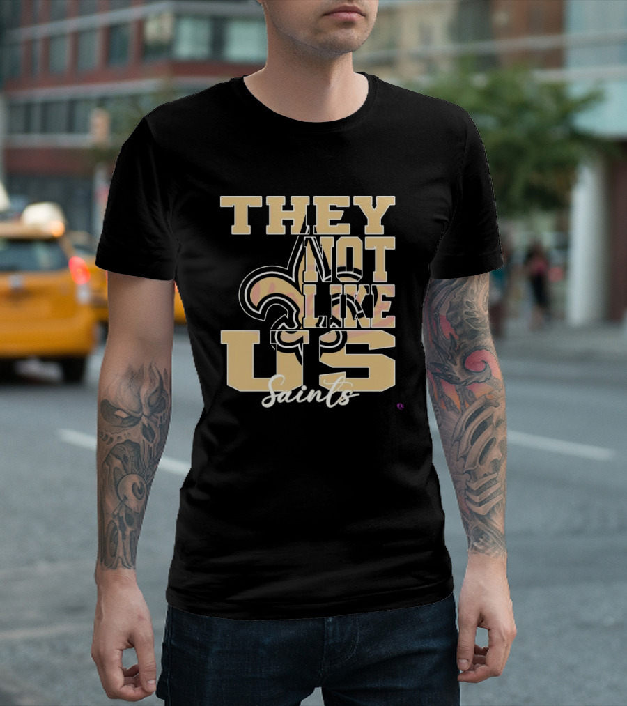 They Not Like Us Saints Fleur-de-Lis NFL Football 2025 T-Shirt