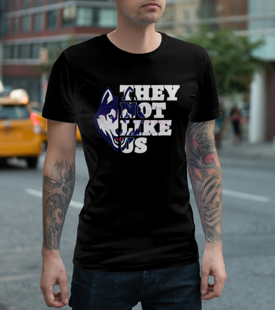 UConn Huskies They Not Like Us College Football 2025 T-Shirt