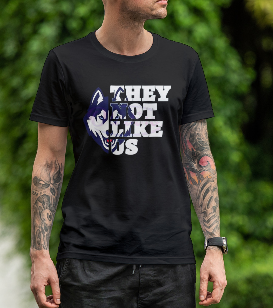 UConn Huskies They Not Like Us College Football 2025 T-Shirt