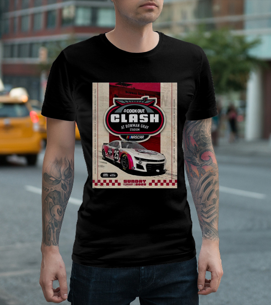 Cook Out Clash NASCAR February 2 2025 Bowman Gray Stadium Winston-Salem North Carolina T-Shirt