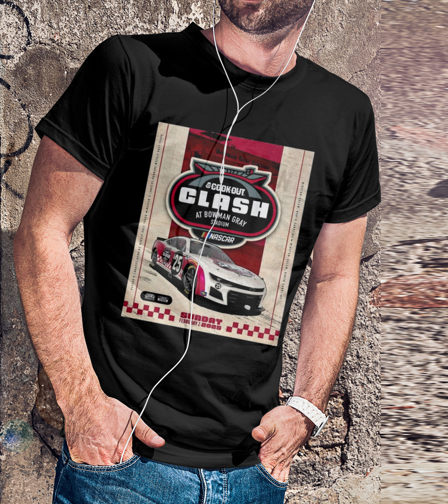 Cook Out Clash NASCAR February 2 2025 Bowman Gray Stadium Winston-Salem North Carolina T-Shirt