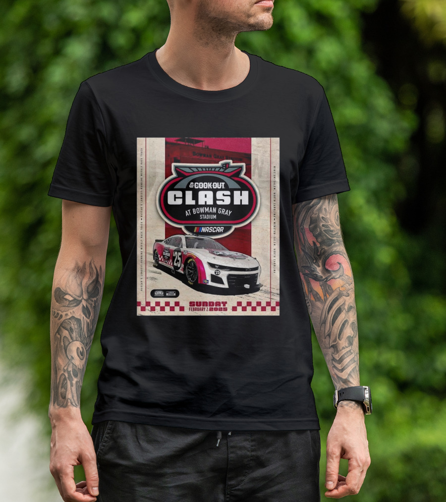 Cook Out Clash NASCAR February 2 2025 Bowman Gray Stadium Winston-Salem North Carolina T-Shirt