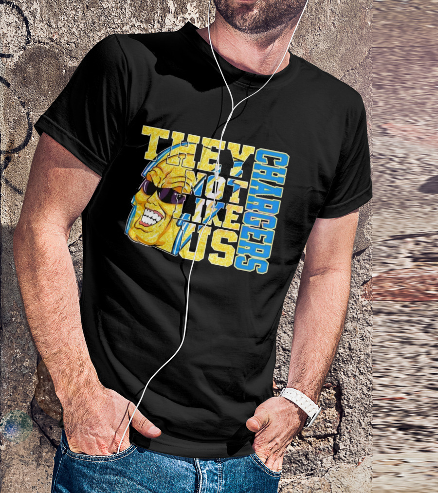 Los Angeles Chargers Glitter They Not Like Us 2025 T-Shirt