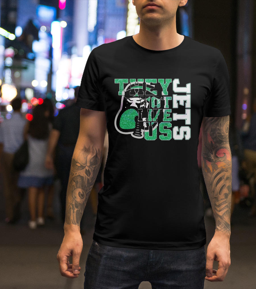 They Not Like Us Glitter New York Jets 2025 T-Shirt