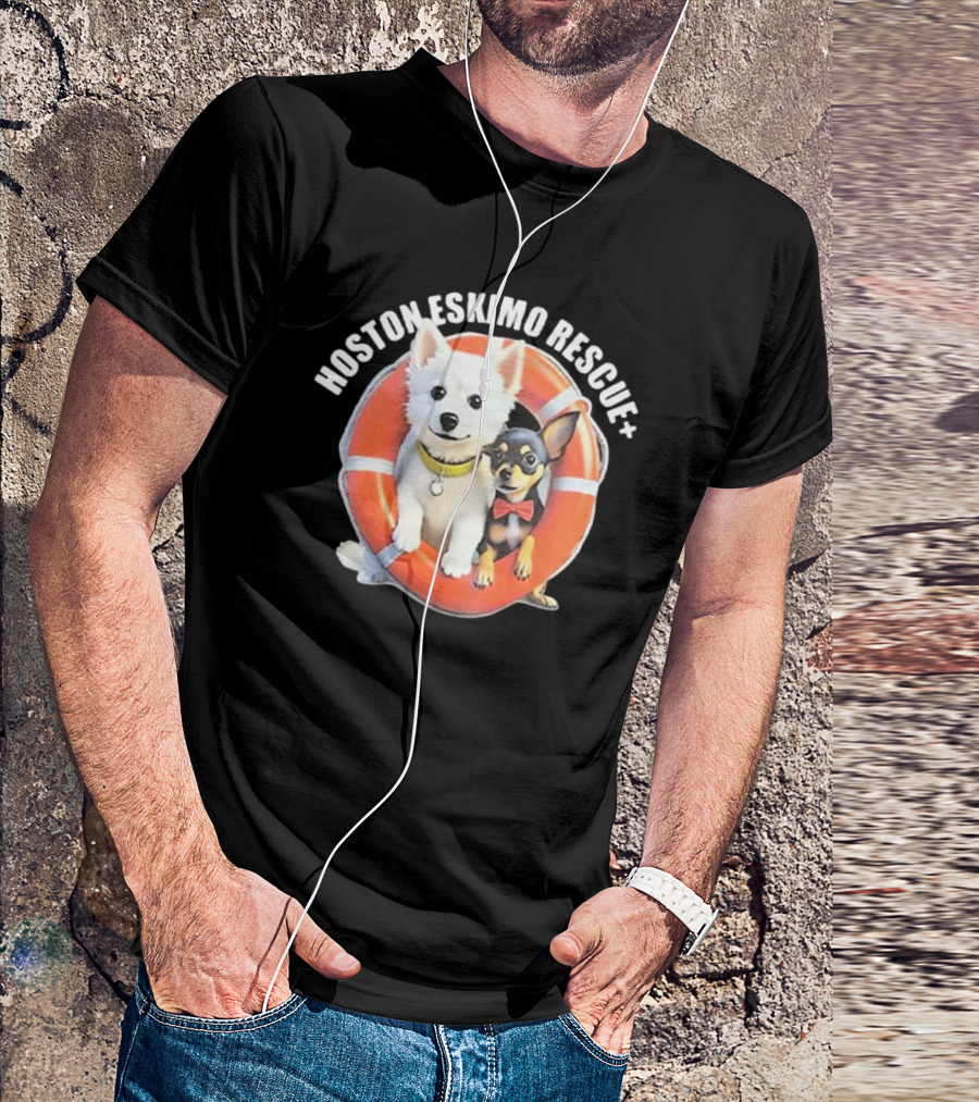HOSOTN ESKIMO RESCUE DOGS IN LIFEBUOY T-Shirt