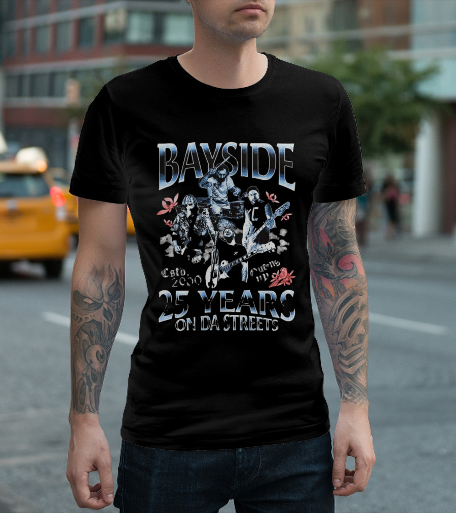 Bayside 25 Years On Da Streets Est. 2000 Queens NY T-Shirt