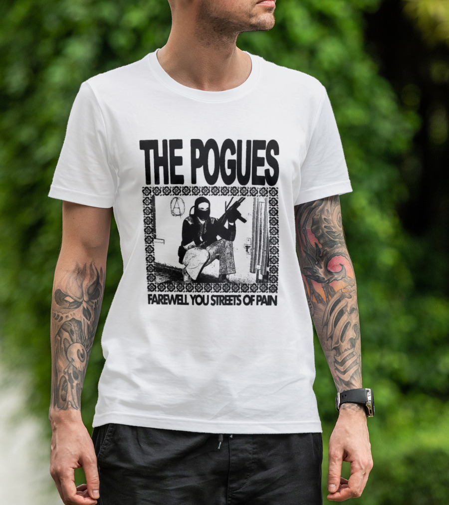 The Pogues Farewell You Streets Of Pain Copycat Video Press Merch T-Shirt