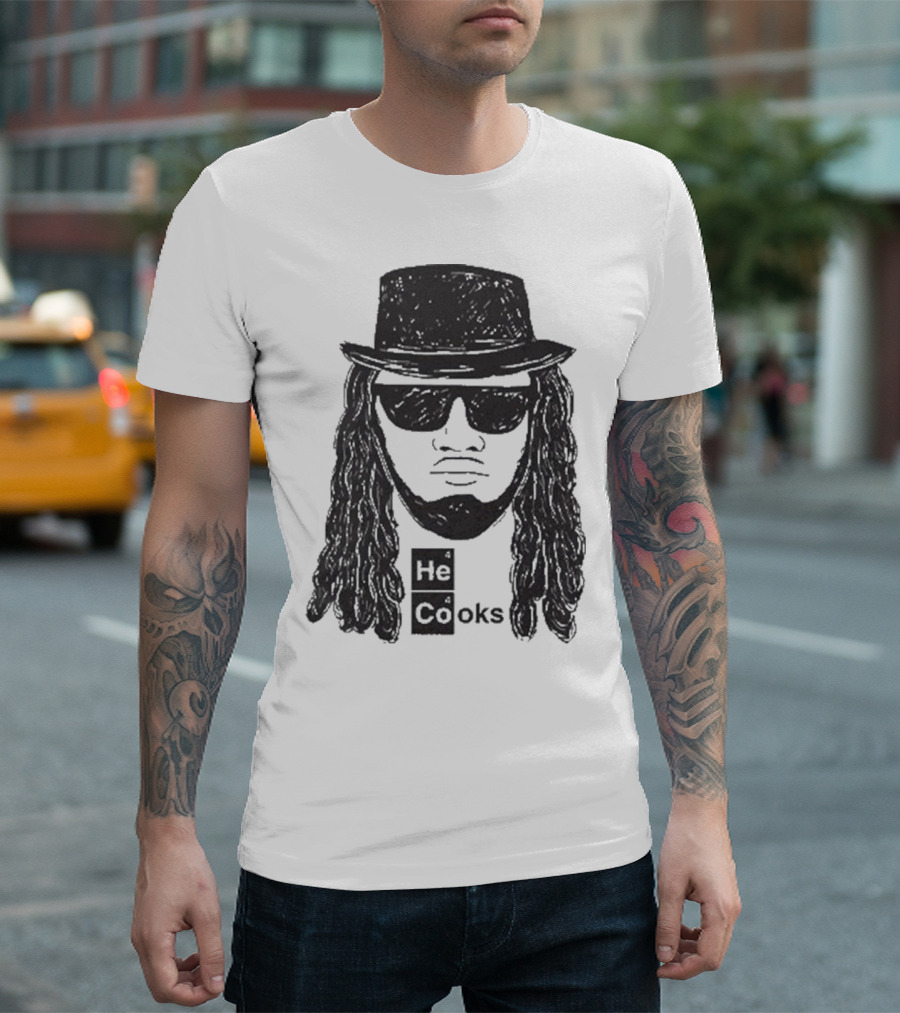 He Cooks Breaking Bad Chemistry Parody With James Face T-Shirt