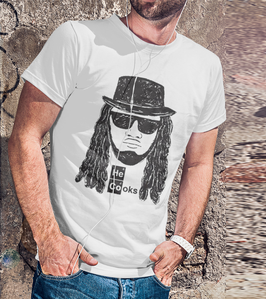 He Cooks Breaking Bad Chemistry Parody With James Face T-Shirt