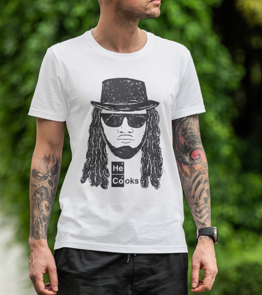 He Cooks Breaking Bad Chemistry Parody With James Face T-Shirt
