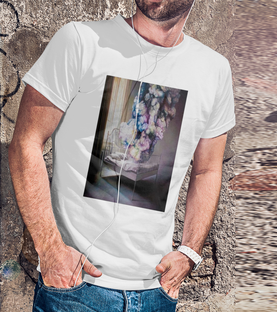 Shang Chengxiang A Start From The Mist Dreamlike Bed With Colorful Smoke Plumes In Sunlit Room T-Shirt