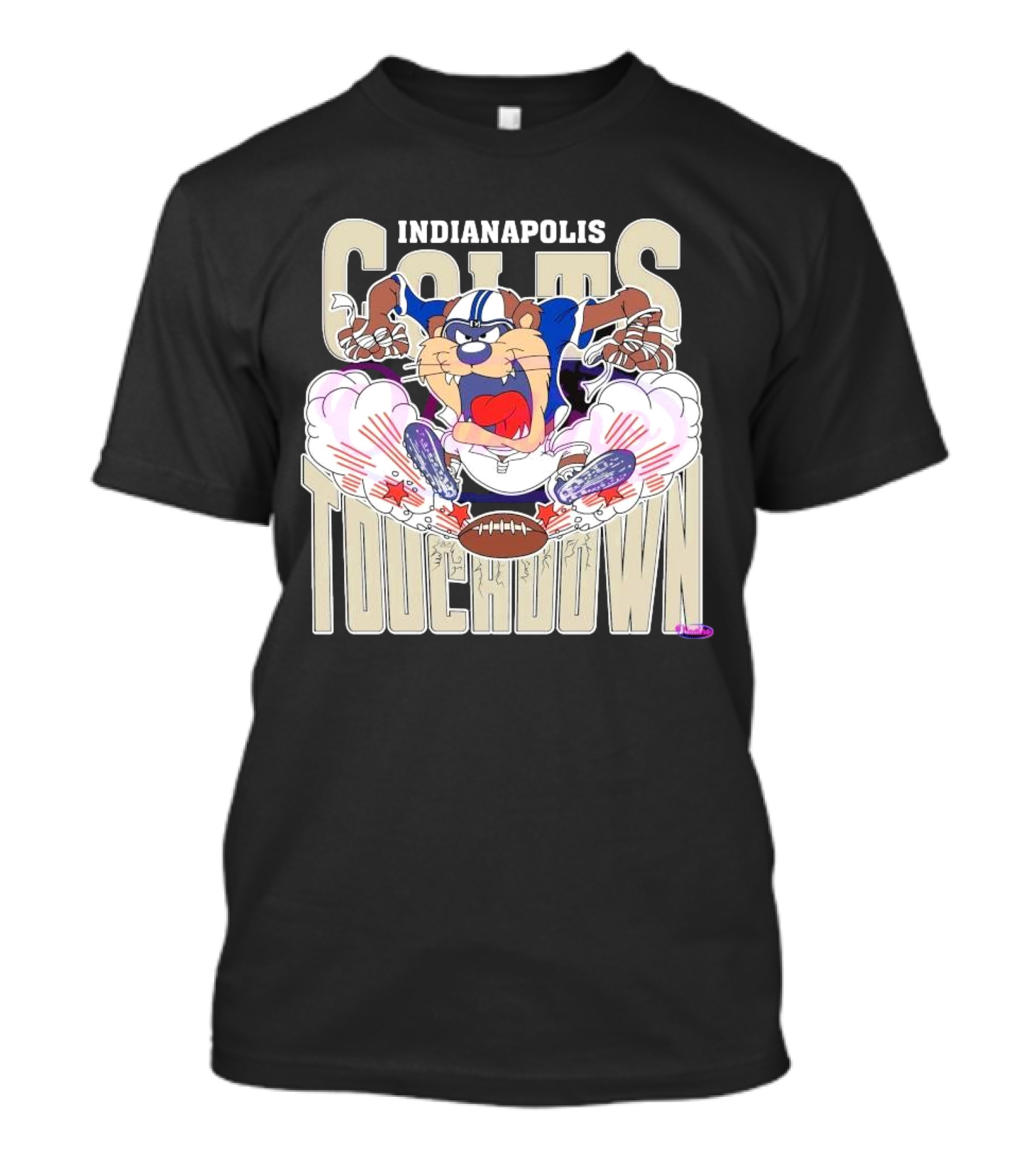 Indianapolis Colts Tasmanian Devil Touchdown NFL 2025 T-Shirt