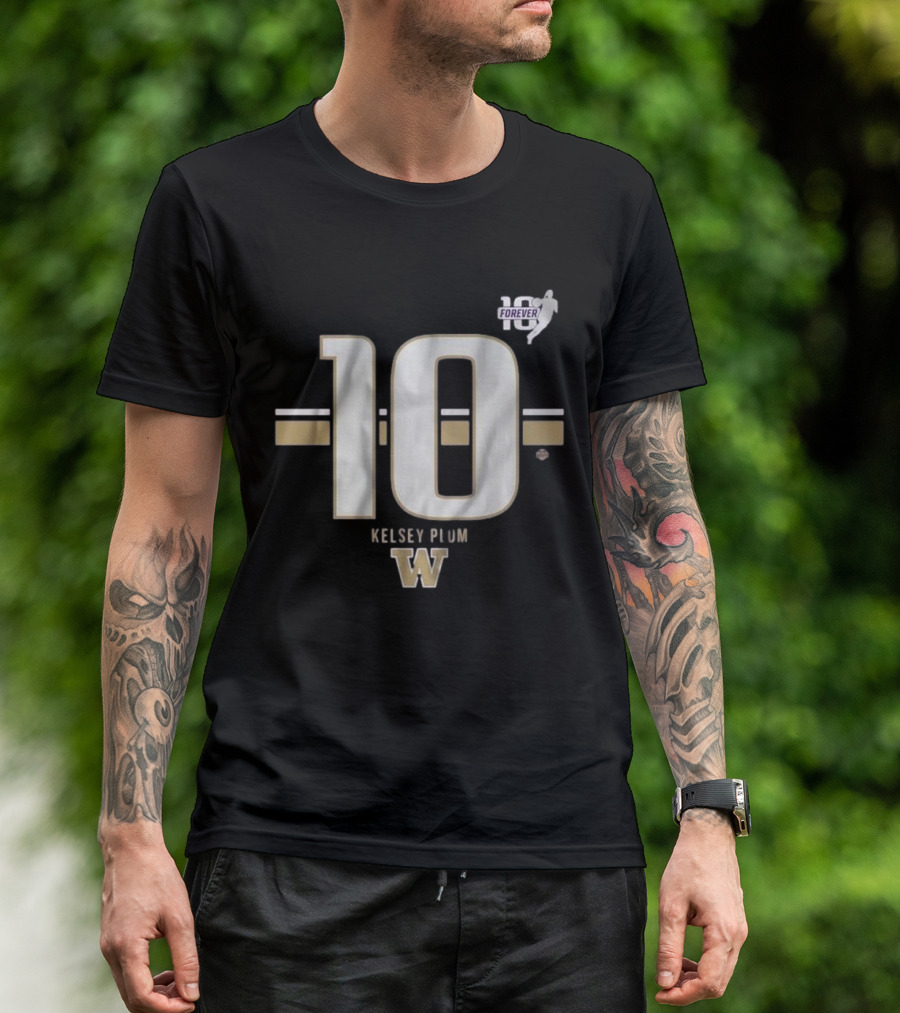 Kelsey Plum Washington Huskies 10 Forever Striped T-Shirt