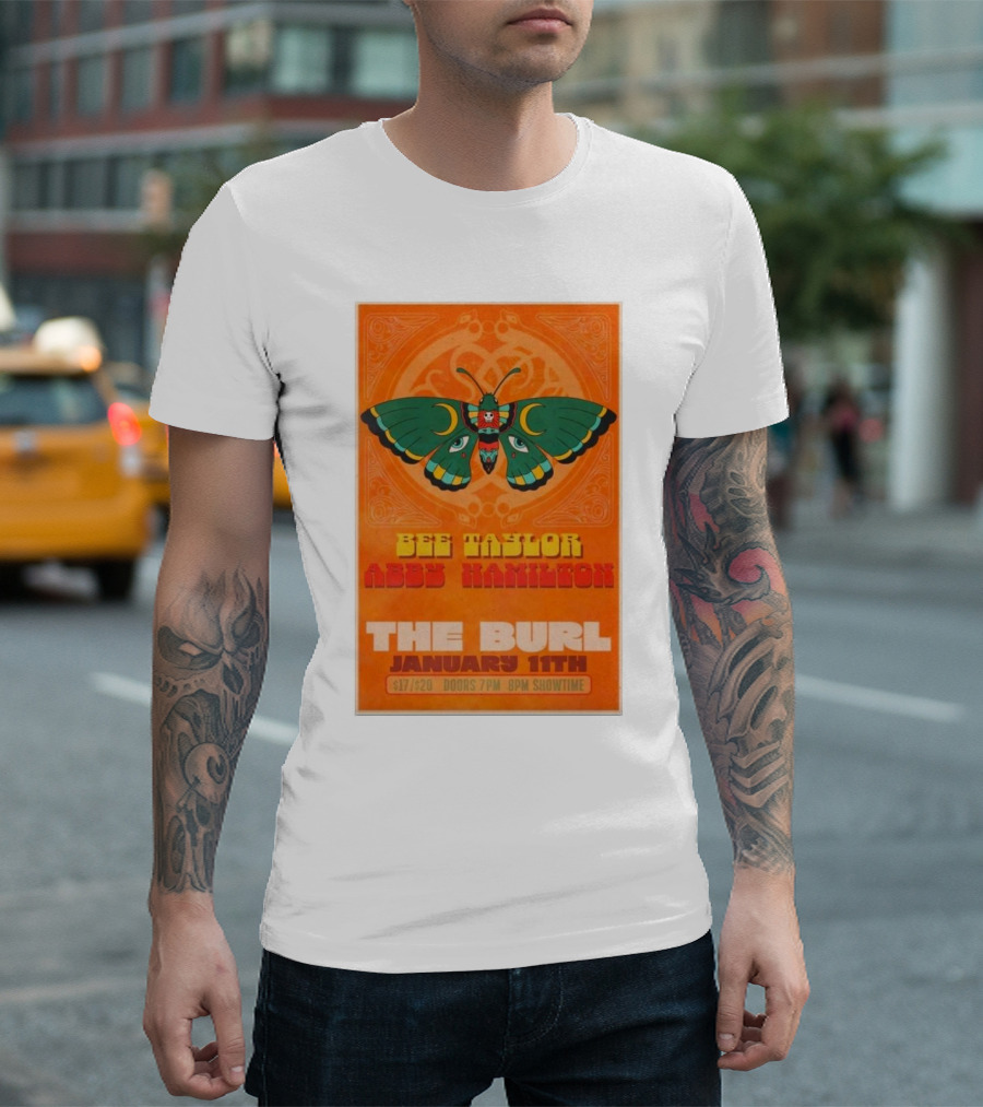 Bee Taylor Abby Hamilton The Burl January 11th Lexington KY Concert T-Shirt
