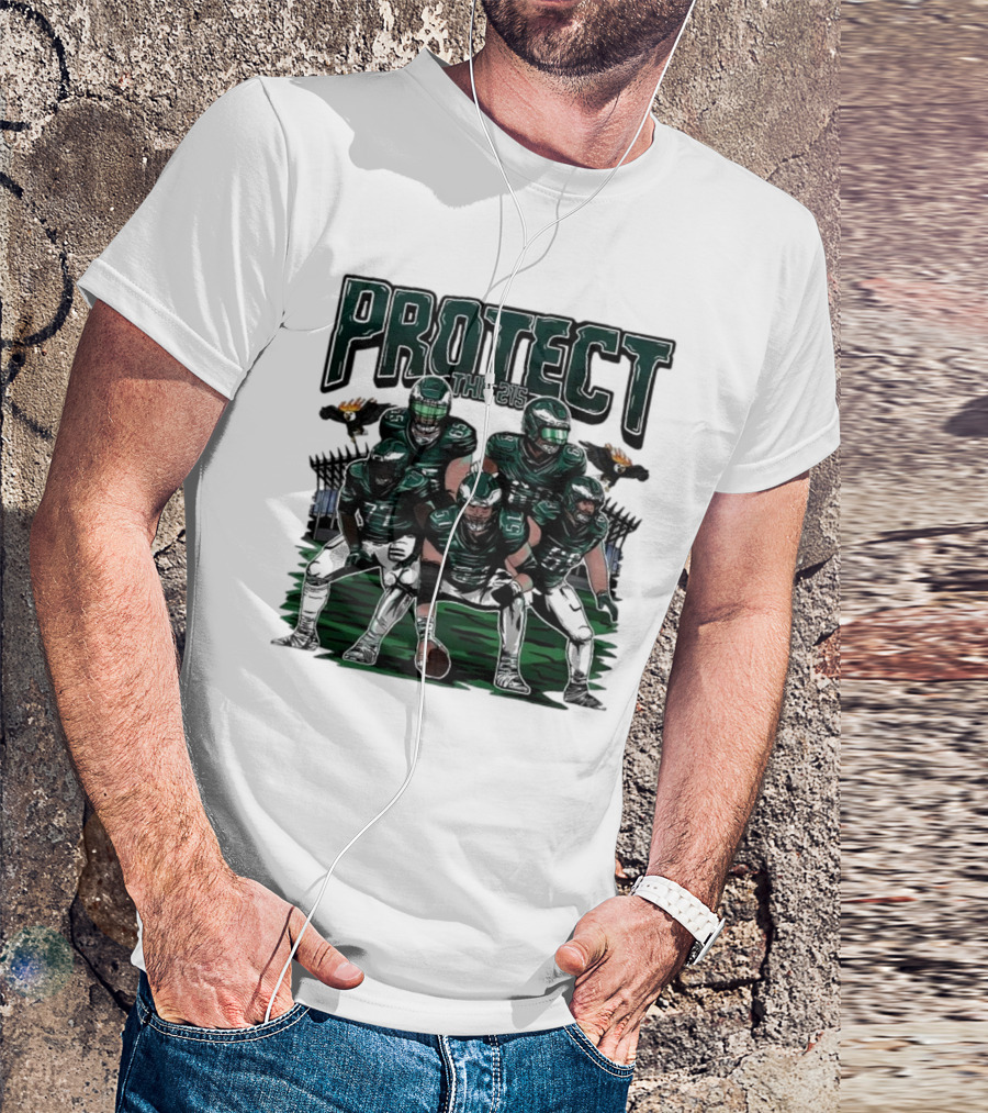 Eagles Protect The 215 Football Team Players And Mascot Elements T-Shirt