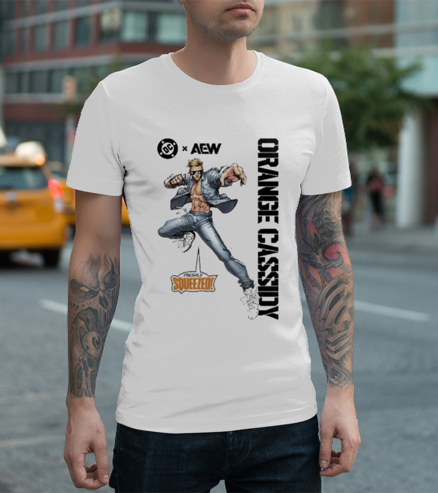 AEW Orange Cassidy Freshly Squeezed OC Comic T-Shirt