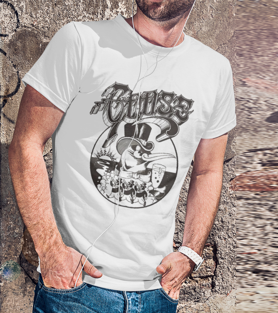 Goose Fancy Penguin NYE Event 2025 Dapper Top-Hat Celebration Scene T-Shirt