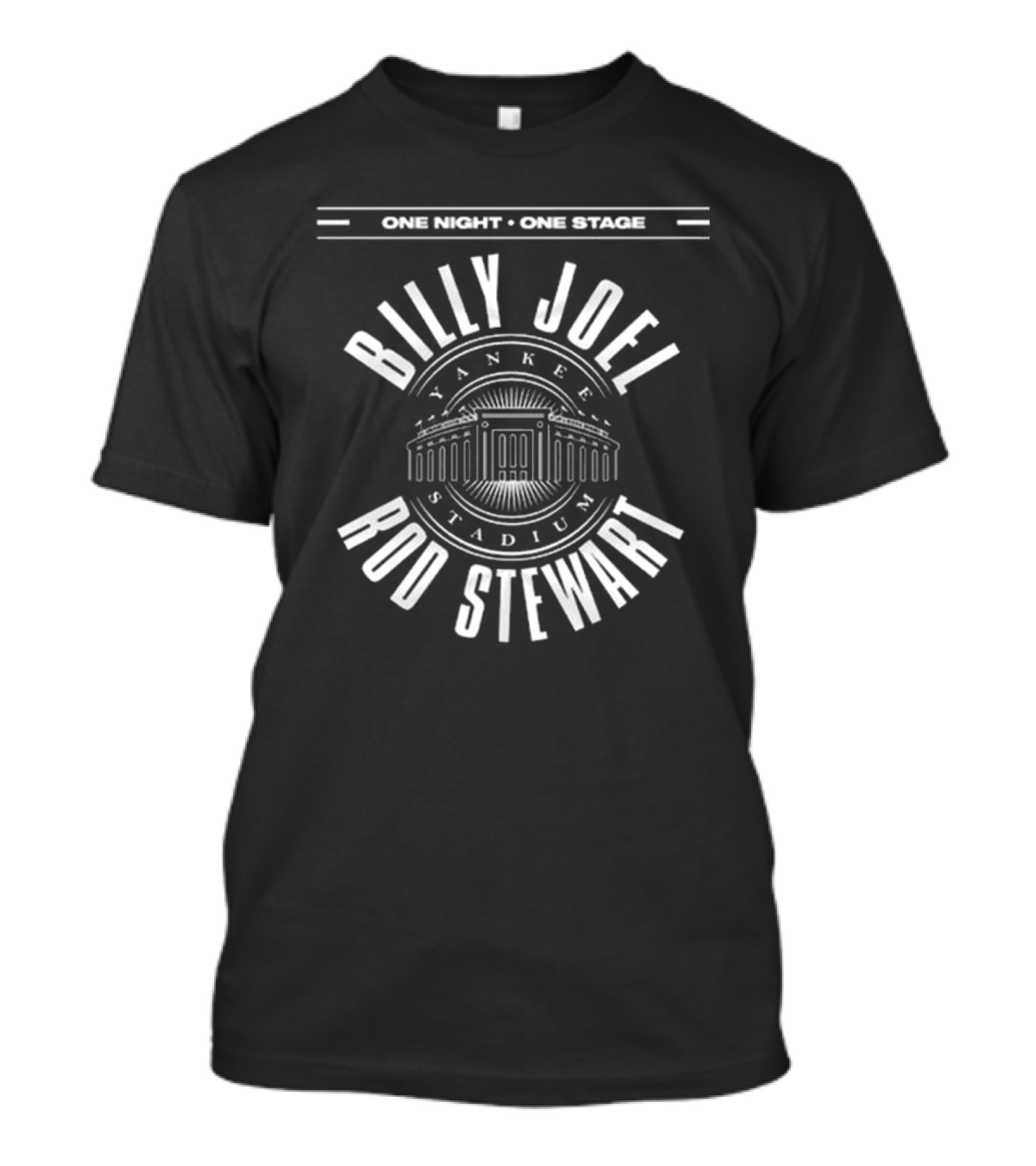 One Night One Stage Billy Joel Rod Stewart Yankee Stadium 07-18-2025 T-Shirt