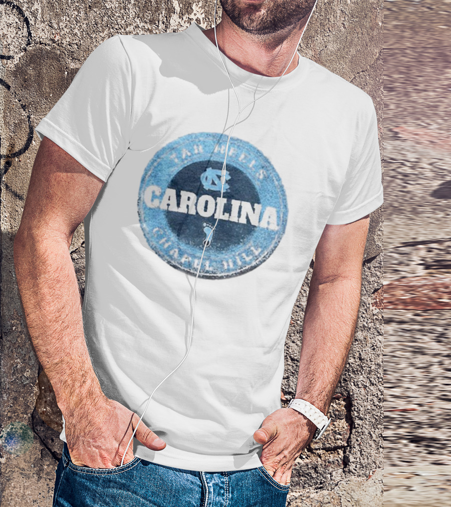 Tar Heels Chapel Hill Carolina NC Round Splatter T-Shirt