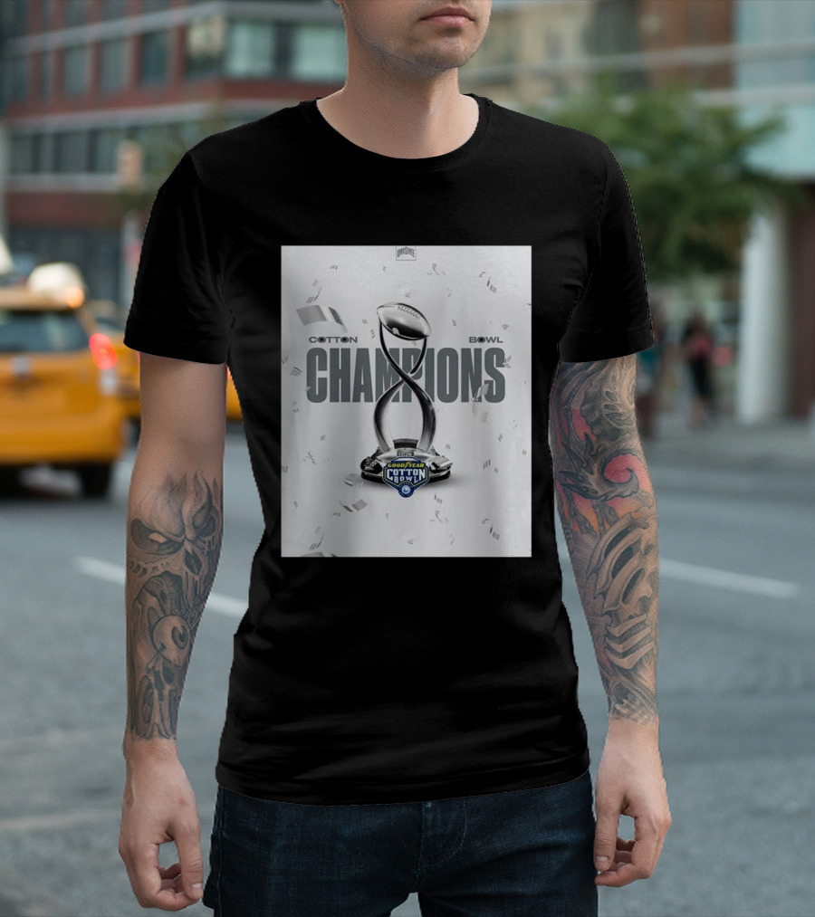 Cotton Bowl Champions Ohio State Buckeyes 2025 CFB Playoffs NCAA Division Trophy Iconic Victory T-Shirt