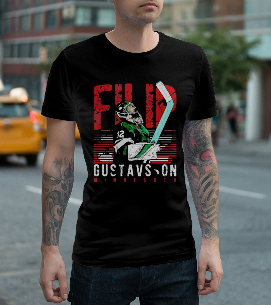 Filip Gustavsson Minnesota Vintage Hockey Player NHL Wild T-Shirt