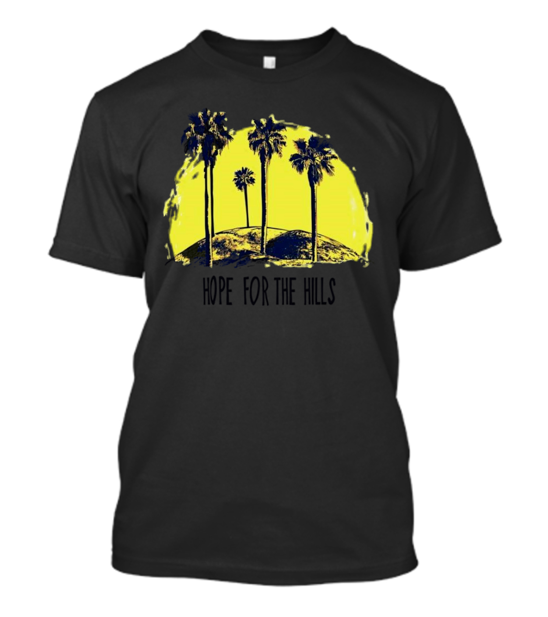 Hope For The Hills Palm Trees Sunset T-Shirt