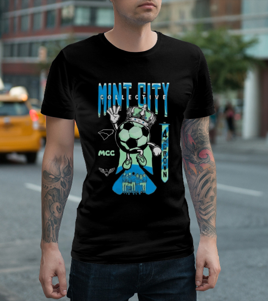 Mint City Collective Soccer Crown MCC 2025 Membership 4 The Crown T-Shirt