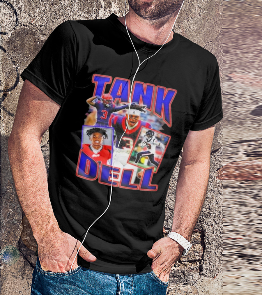 Tank Dell Football Triple Threat Texans Player Highlights T-Shirt