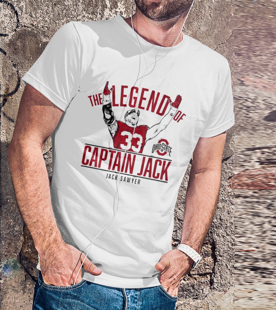Ohio State Football The Legend Of Captain Jack Sawyer 33 Ohio State T-Shirt