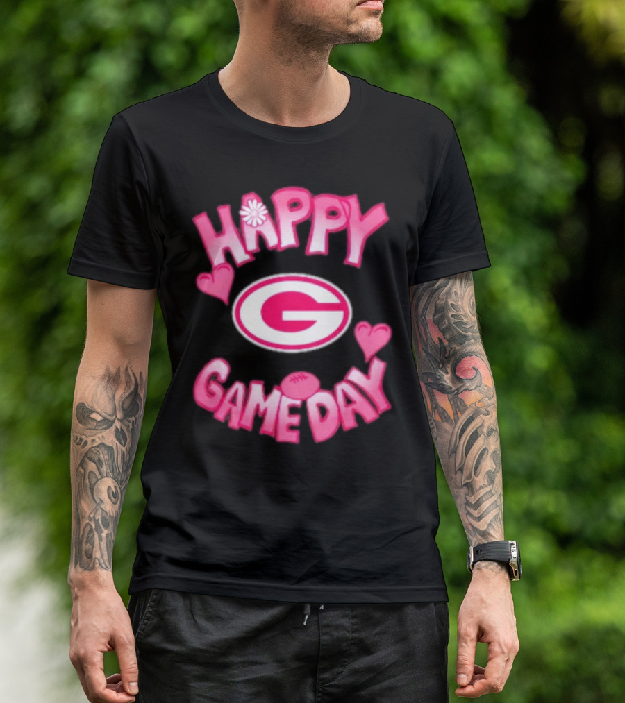 Happy Gameday Valentine’s Day Green Bay Packers 2025 T-Shirt