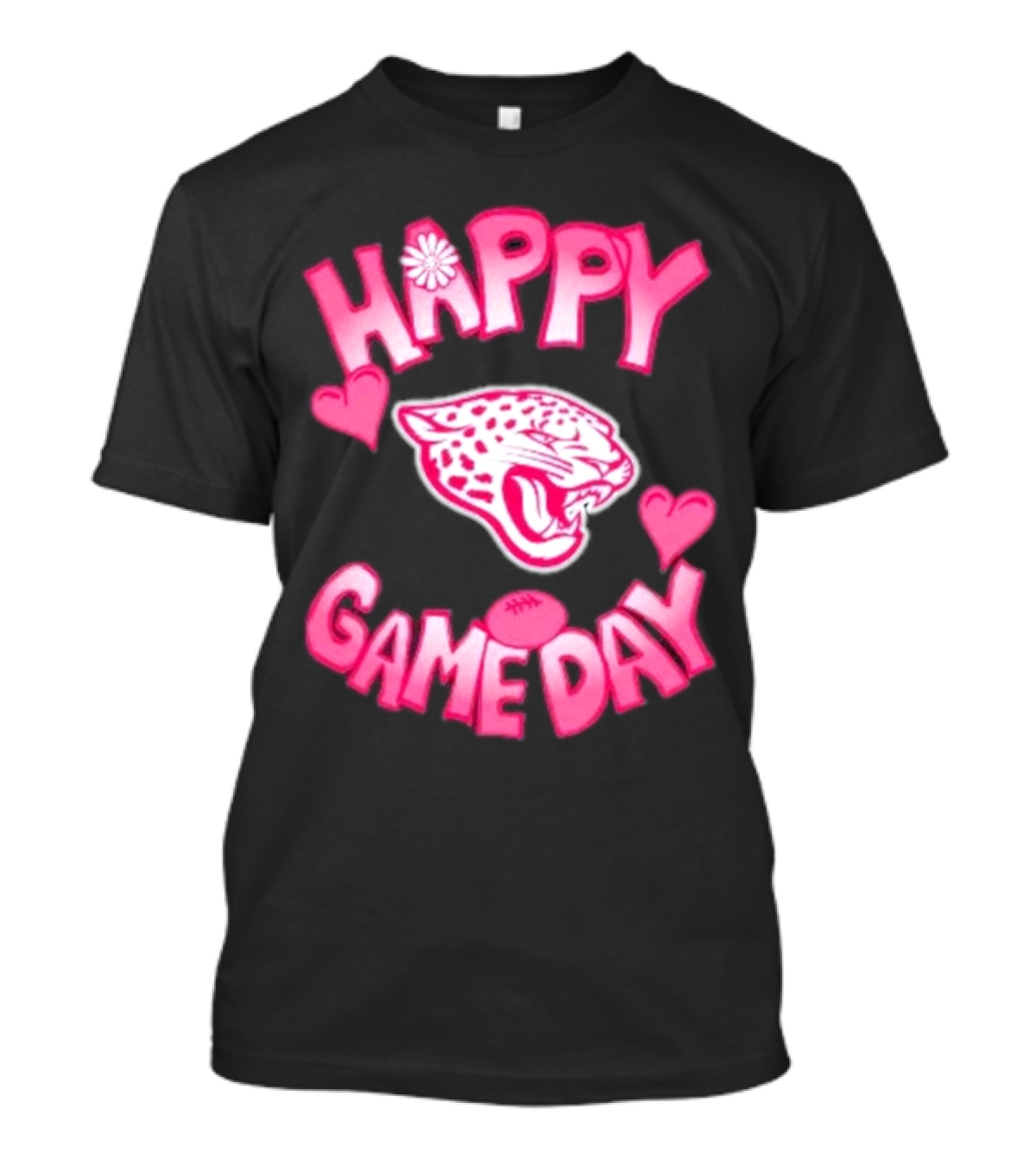 Valentine’s Day Jacksonville Jaguars Happy Gameday 2025 Football Hearts Panther T-Shirt